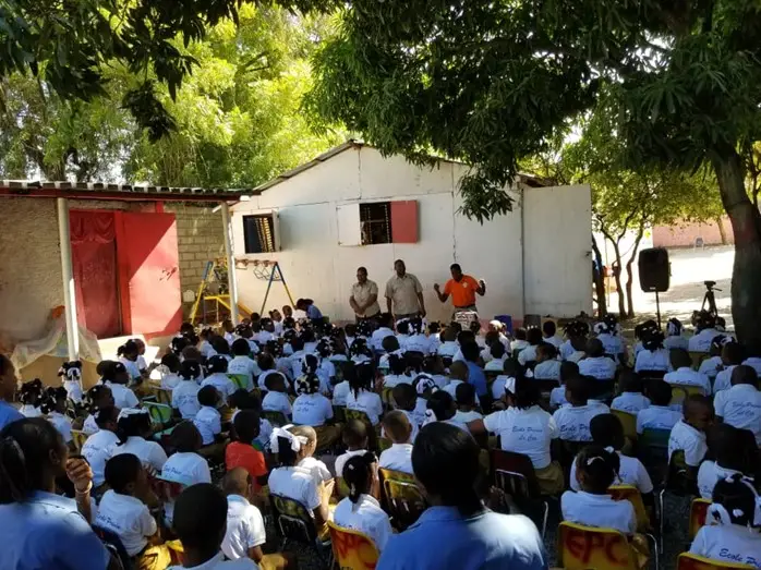 A local church gathering in East Africa